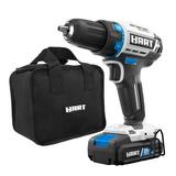 HART 20-Volt Cordless Brushless 1/2-inch Drill/Driver Kit and 10-inch Storage Bag (1) 2Ah Lithium-Ion Battery