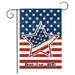 4th of July Garden Flags 12x18 Inch Vertical Double Sided Patriotic Striped Memorial Day Flags Welcome Fourth of July Patriotic Stars Garden Flags for Outside Decoration