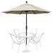 EliteShade 9Ft Market Umbrella Patio Outdoor Table Umbrella with Ventilation and 5 Years Non-Fading Guaranteeï¼ŒSandy