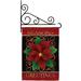 Christmas Seasons Greetings Poinsettia Garden Flag Set Winter 13 X18.5 Double-Sided Decorative Vertical Flags House Decoration Small Banner Yard Gift
