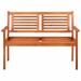 Suzicca 2-Seater Patio Bench 47.2 Solid Eucalyptus Wood