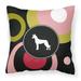 Carolines Treasures KJ1050PW1414 Pharaoh Hound Decorative Canvas Fabric Pillow 14Hx14W multicolor