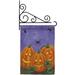 Halloween 3 Pumpkins Garden Flag Set Fall 13 X18.5 Double-Sided Decorative Vertical Flags House Decoration Small Banner Yard Gift