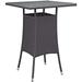 Espresso Convene Small Outdoor Patio Bar Table