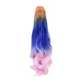 HSMQHJWE Clip in Hair Curly Extensions Human Hair Wavy Long Tri-Color Synthetic Wig Woman Ponytail Curly Extension Hair wig Cleansing Conditioner for Curly Hair
