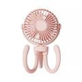Protable Stroller Fan with Clips for Baby Handheld Fan Battery Operated USB Rechargeable Speed Adjustable Tiny Carseat Fan 2000 mAh Mini Cooling Fan Powerful Last for3-8 Hours Bed Desk Fan