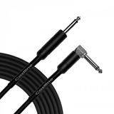 25 Ft Castline Silver Guitar 1/4 TS Straight 1/4 TS Right Angle Unbalanced Cable Mogami 2582