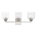 Livex Lighting 16773 Aragon 3 Light 23 Wide Commercial Vanity Light - Nickel