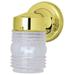 Westinghouse 66884 One-Light Exterior Jelly Jar Wall Lantern Polished Brass Each