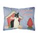 Carolines Treasures BB2783PW1216 Dog House Collection Russo-European Laika Spitz Canvas Fabric Decorative Pillow 12H