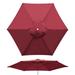 YardGrow 6.5ft Patio Umbrella Replacement Canopy 6 Ribs Umbrella Canopy Replacement for Patio Umbrella Canopy ONLY Frame NOT Included