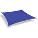 Sun Shade Sail Blue Rectangle Patio Canopy UV Block Waterproof Polyester Canopy for Patio Awning Garden Backyard Playground Lawn Sand Outdoor Activities