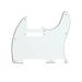 Metallor Electric Guitar Pickguard Scratch Plate 3 Ply 8 holes Single Coil for Tele Telecaster Style Electric Guitar White.