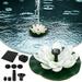 NKTIER Solar Fountain Solar Lotus Fountain Water Lily Bird Bath Fountain Artificial Floating Lotus Flowers Brushless Pumps For Fish Pond Garden Patio