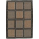 Couristan Recife Summit Indoor/Outdoor Area Rug - Cocoa/Black