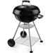 18 Inch Charcoal Grill Kettle for Outdoor Barbecue Camping BBQ Coal Grill Cooking Portable Heavy Duty Round with Thickened Grilling Bowl Wheels Patio Backyard Tailgating