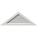 Ekena Millwork 64 W x 24 H Triangle Gable Vent (79 W x 29 5/8 H Frame Size) 9/12 Pitch Functional PVC Gable Vent with 1 x 4 Flat Trim Frame