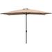 DAVEE Furniture 10 x 6.5 Rectangular Market/Patio Umbrella in Tan Color perfect for Garden Lawn Deck Backyard and Pool