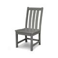 POLYWOOD Vineyard Dining Side Chair in Slate Grey