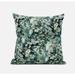 Sea Garden Rose Suede Blown and Closed Pillow by Amrita Sen in Red Light Green