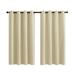 Hododo Home Textile Grommet Curtains Porch Yard Lawn Garden Full Thickened Thermal Insulation lackout Outdoor Curtains