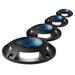 Home Zone Security Solar Deck Light - Auto On Sensor for Pathway Backyard Garden 4-Pack Black