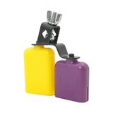 Vistreck Bicolor Cowbell for Drum Set High and Low Tones Midium Size