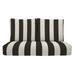 RSH DÃ©cor Indoor Outdoor Deep Seating Loveseat Cushion Set 1- 46â€� x 26â€� x 5â€� Seat and 2- 25â€� x 21â€� Backs Black & White Stripe
