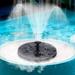 Manunclaims Round Solar Fountain Pump 1.4w 6.3 Solar Powered Water Fountain Pump with 4 Nozzles Solar Birdbath Floating Fountain for Garden Ponds Fish Tank Outdoor and Aquarium