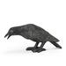 Abbott Collections AB-27-CROW-742 11.5 in. Head Down Crow Statue Black