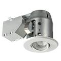 Globe Electric 3 in. White Swivel Spotlight Recessed Lighting Kit 90679