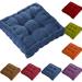 Walbest 15.75x15.75in Square Thick Pillow Cushion Home Chair Car Chair Seat Cushion Chair Pad Pillow Sofa Pillow Soft Tatami Floor Mat Cushion for Yoga Meditation Living Room Balcony Office Outdoor