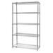 Wire Shelving 5-Shelf Starter Units - Stainless Steel 21 x 48 x 74 in. - Stainless Steel