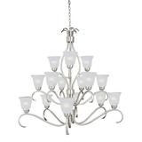 -15 Light 3-Tier Chandelier In Contemporary Style-42 Inches Wide By 40 Inches High Maxim Lighting 10129Ftsn