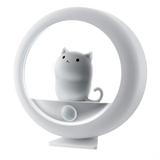 TAOMEE Pick Motion Sensor Night Light Built-in Lithium Battery Cute Kids Gifts-White Cat