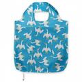 Goose Shopping Tote Bag Scattered Repetitive Motifs of Birdies Feathery Animal Beak and Wing Sturdy Fabric Foldable Lightweight Market Bag for Daily Use Earth Yellow Blue and White by Ambesonne