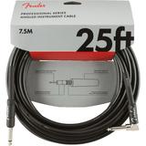 Fender Professional Series Instrument Cables Straight/Angle 25 Black
