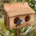 Wooden Squirrel Feeder / Bird Nesting House Feeding Station or Nest Weatherproof for Any Size Garden Outdoors Tree Or Balcony