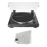 Audio-Technica AT-LP60XBT Bluetooth Fully Automatic Stereo Turntable (Black) with Speaker System