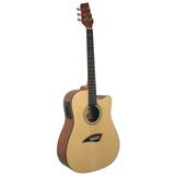 Kona Guitars K1E Acoustic-Electric Dreadnought Cutaway Spruce Top Guitar with Natural-Gloss Finish