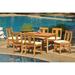 Grade-A Teak Dining Set: 6 Seater 7 Pc: 60 Rectangle Table And 6 Osborne Armless Chairs Outdoor Patio WholesaleTeak #WMDSWVm