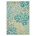 Mohawk Home Underwater Cove Outdoor Area Rug Teal 4 x 5 6