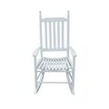 Abanopi wooden porch rocker chair WHITE