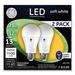 GE Basic LED Light Bulbs A19 Standard Bulb 13 Watt (75 Watt Equivalent) Soft White Medium Base Non-Dimmable (2 Pack)