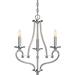 Volume Lighting 3183 Tes 3 Light 19 Wide Taper Candle Chandelier - Chrome