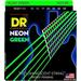 DR Strings Hi-Def NEON Green Coated Medium 7-String Electric Guitar Strings (10-56) Neon Green