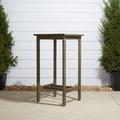 BaytoCare Outdoor Patio Hand-scraped Wood Bar Table