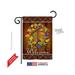 Breeze Decor 63036 Thanksgiving Fall Wreath 2-Sided Impression Garden Flag - 13 x 18.5 in.