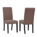 Westin Outdoor Bellure Dining Chair Set of 2 Brown