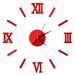 New 3D Creatively Romae Digital Wall Clock Sticker Watch Modern Design Clock DIY Clocks On Wall Kitchen Clock Living Room